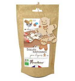 Préparation biscuits pain d'épices + embosseur bois bonhomme réf.497